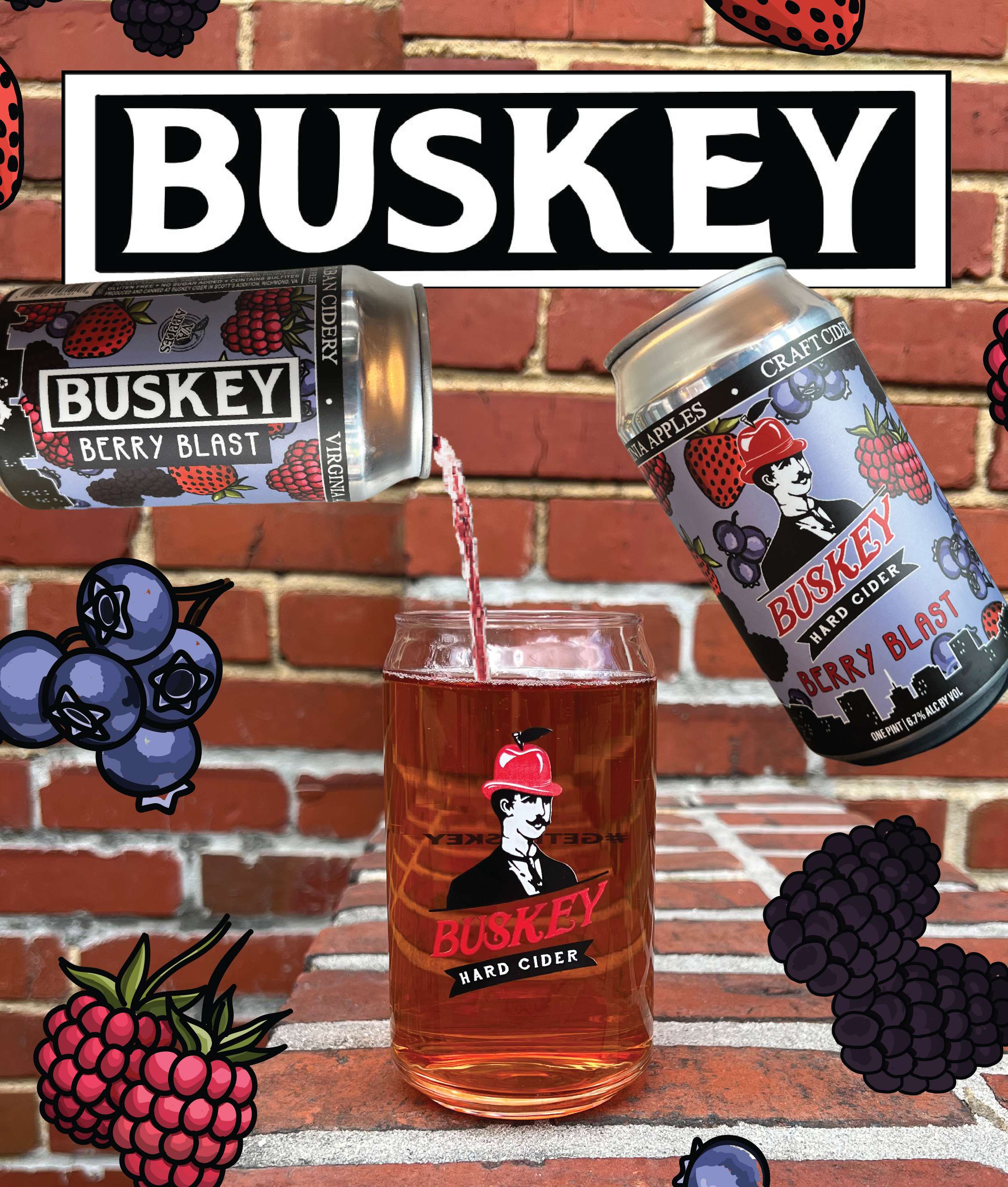 Buskey Berry Blast Cider (4-pack) – Buskey Cider
