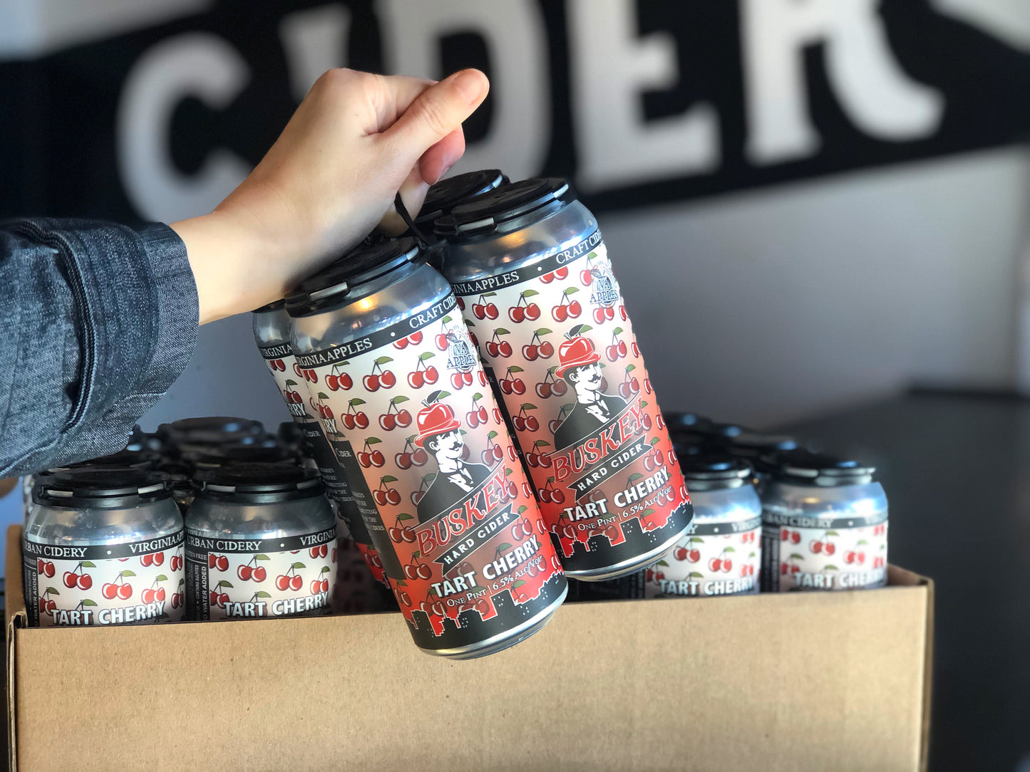 Buskey Tart Cherry Cider (4-pack or Case)