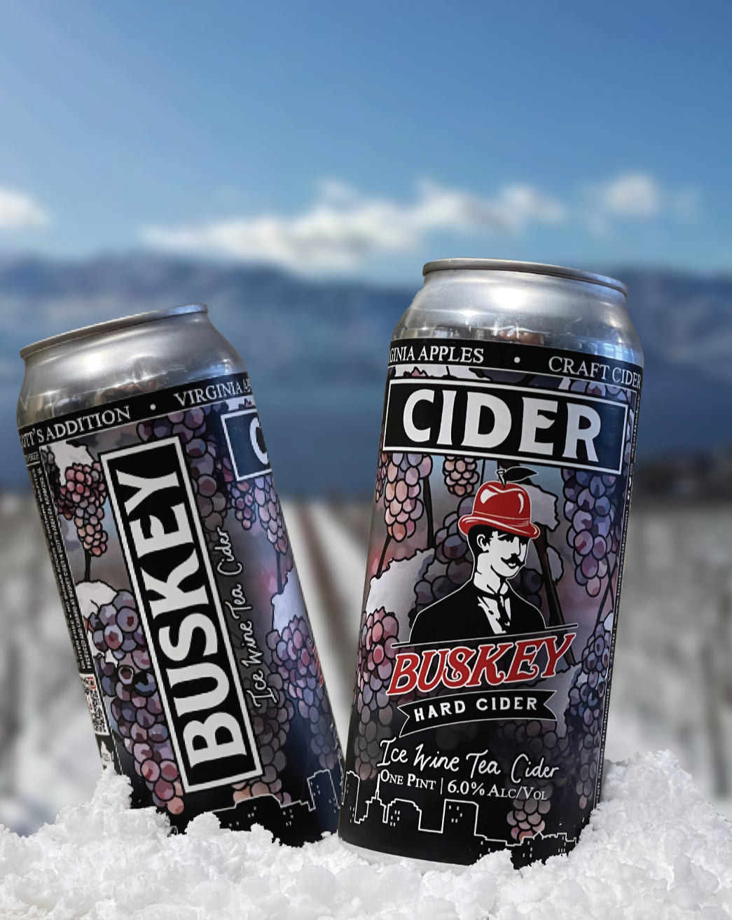 Buskey Ice Wine Tea Cider (4-Pack)