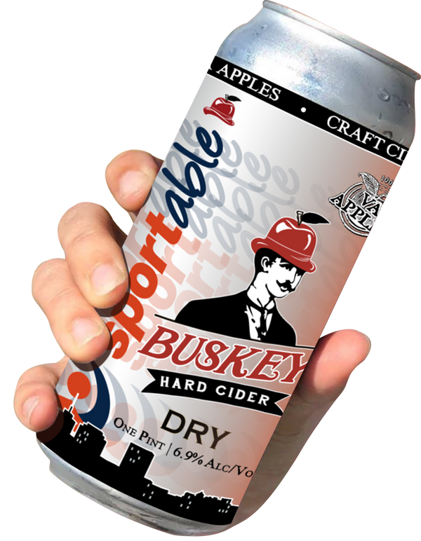 Personalized Company Cans by Buskey Cider